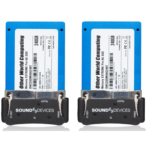 Sound Devices XM-CADDY PACK with 2x2.5 PIX SSD-7