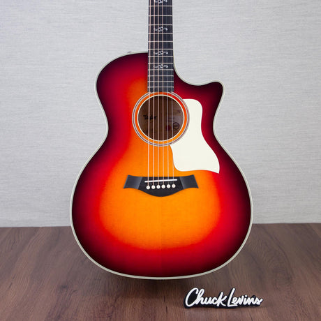 Taylor NAMM 2025 Custom #18 C14ce Lutz Spruce/Figured Big Leaf Grand Auditorium Acoustic Electric Guitar - Desert Dawn - #1203315097