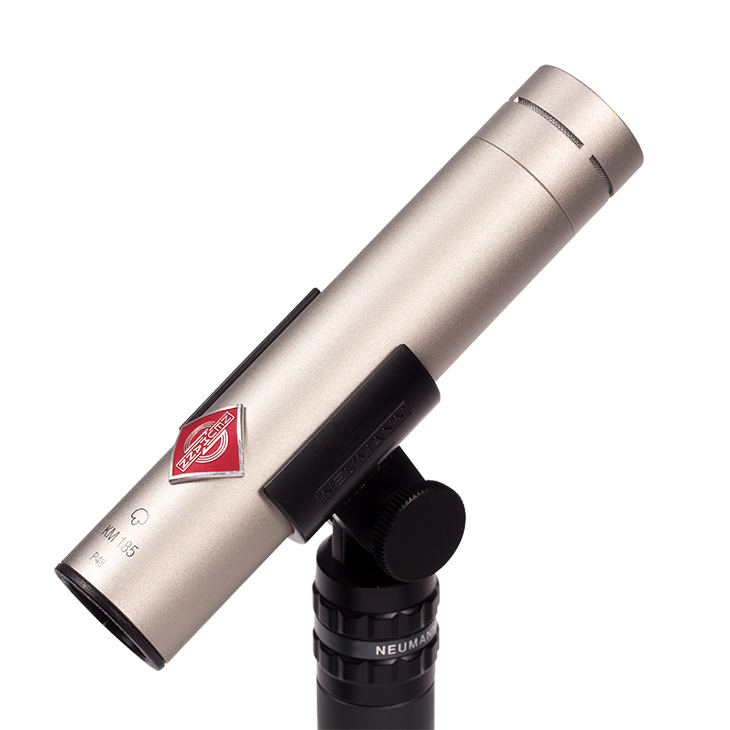 Neumann KM 185 NI Hypercardioid Condenser Microphone W/ SG21 Shockmount & WNS100 - Nickel
