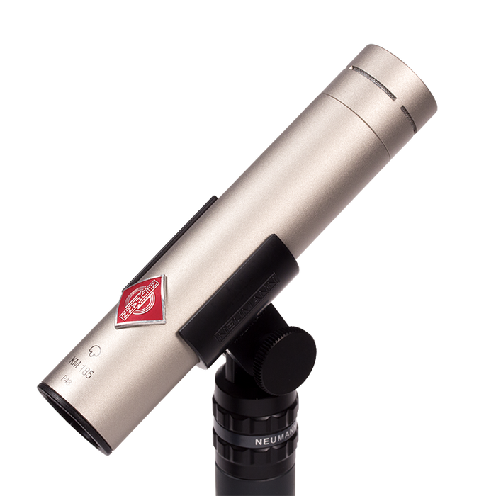 Neumann KM 185 NI Hypercardioid Condenser Microphone W/ SG21 Shockmount & WNS100 - Nickel