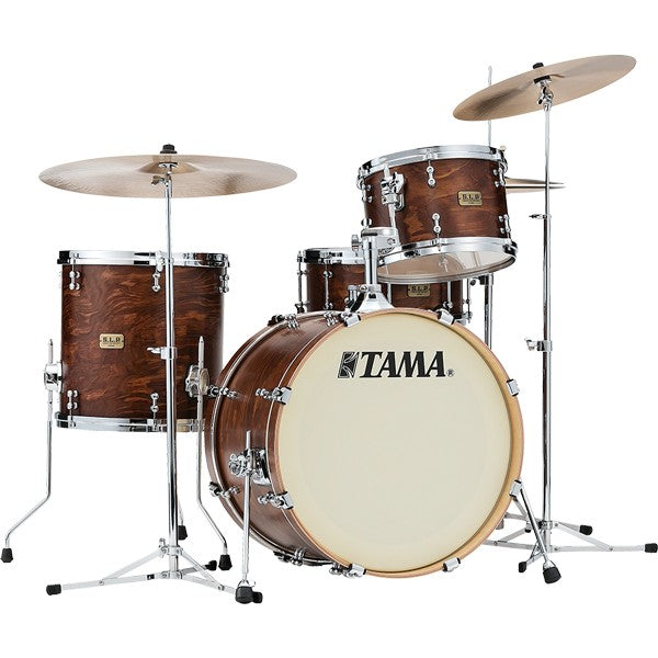 Tama S.L.P. Fat Spruce 3-Piece 20" Shell Pack - Satin Wild Spruce - New,Satin Wild Spruce