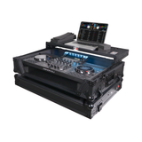 ProX XS-SCLIVE4LTBLATA Flight Style Road Case For Denon SC Live 4 Controller with Laptop Shelf RGB LED 1U Rack Space Black Finish