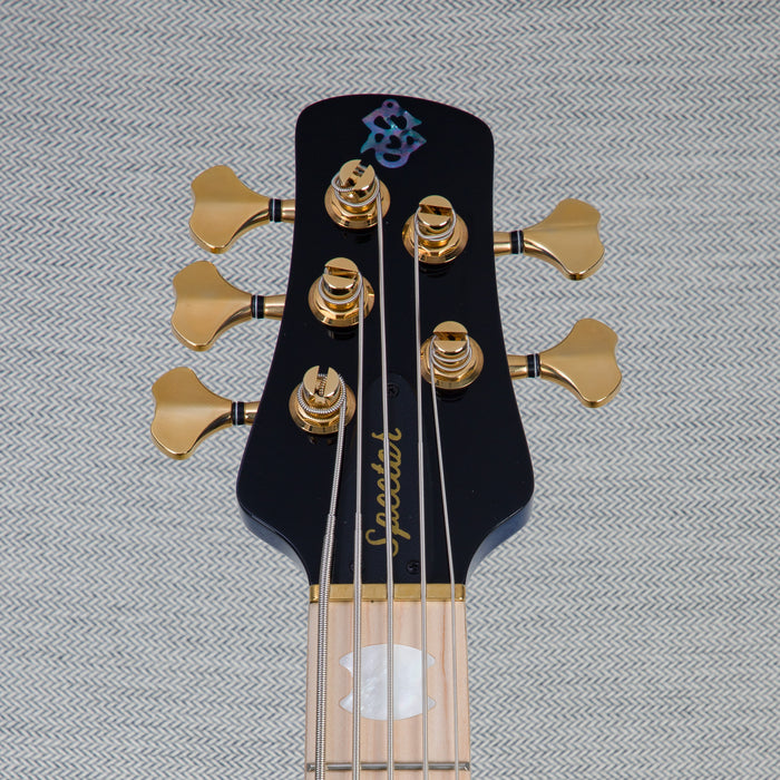 Spector Euro5 LT 5-String Bass Guitar - Exotic Poplar Burl Blue Fade - CHUCKSCLUSIVE - #]C121SN 21048