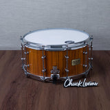 Tama 7 x 14-Inch S.L.P. G-Maple Snare Drum - Gloss Natural Zebrawood