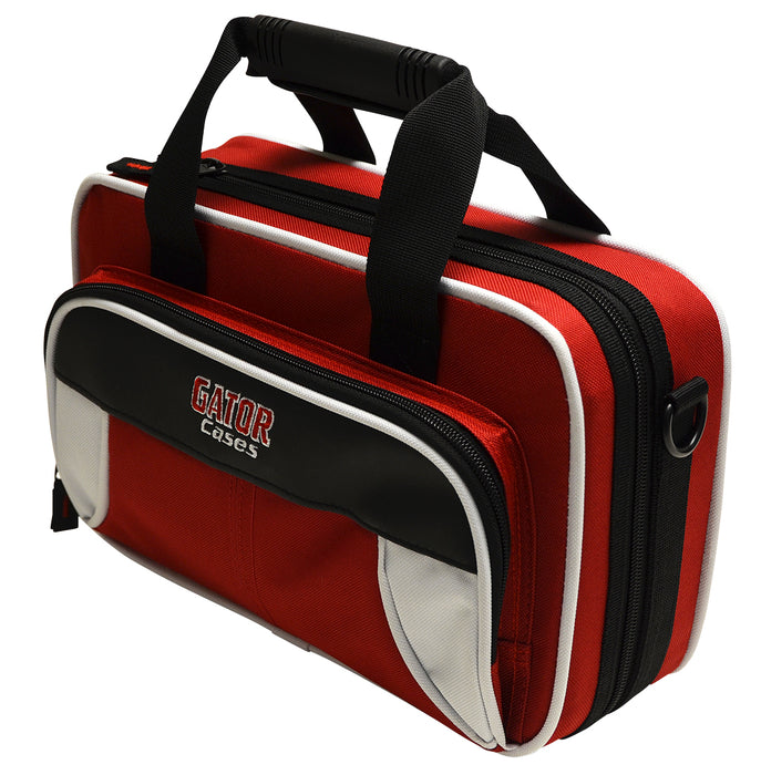 Gator GL-CLARINET-WR Spirit Series Lightweight Clarinet Case, White And Red