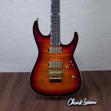 ESP USA M-II DX FR Electric Guitar - Tiger Eye Sunburst - #US26088