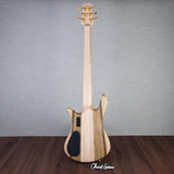 Spector Euro 6 LT Solid Korina Wings 6-String Electric Bass Guitar - Natural Satin - CHUCKSCLUSIVE - #NB23482