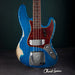 Fender Custom Shop 1961 Jazz Bass, Ash Heavy Relic - Sapphire Blue Transparent - CHUCKSCLUSIVE - #R118315