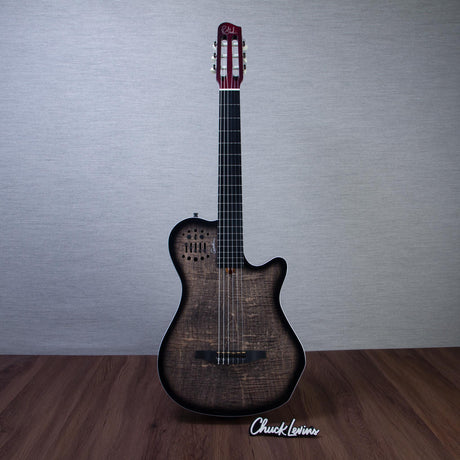 Godin MultiAc Grand Concert SA Nylon String Acoustic-Electric Guitar - Trans Black - CHUCKSCLUSIVE - #26317989