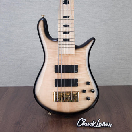 Spector Euro 6 6-String Electric Bass Guitar - Natural Black Burst Gloss - CHUCKSCLUSIVE - #NB22968