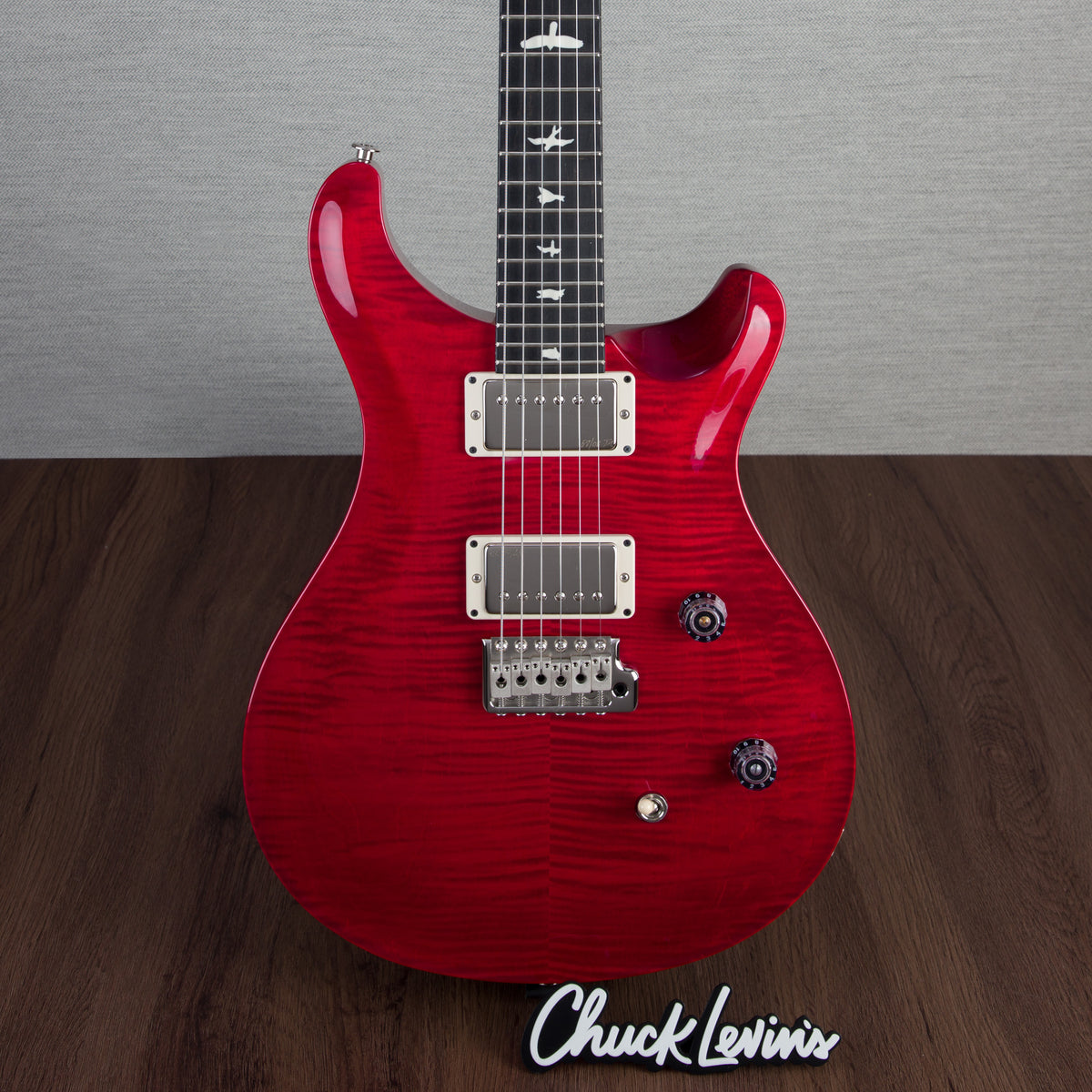 PRS CE24 Flame Maple Electric Guitar, Ebony Fingerboard - Scarlet Red —  Chuck Levin's Washington Music Center