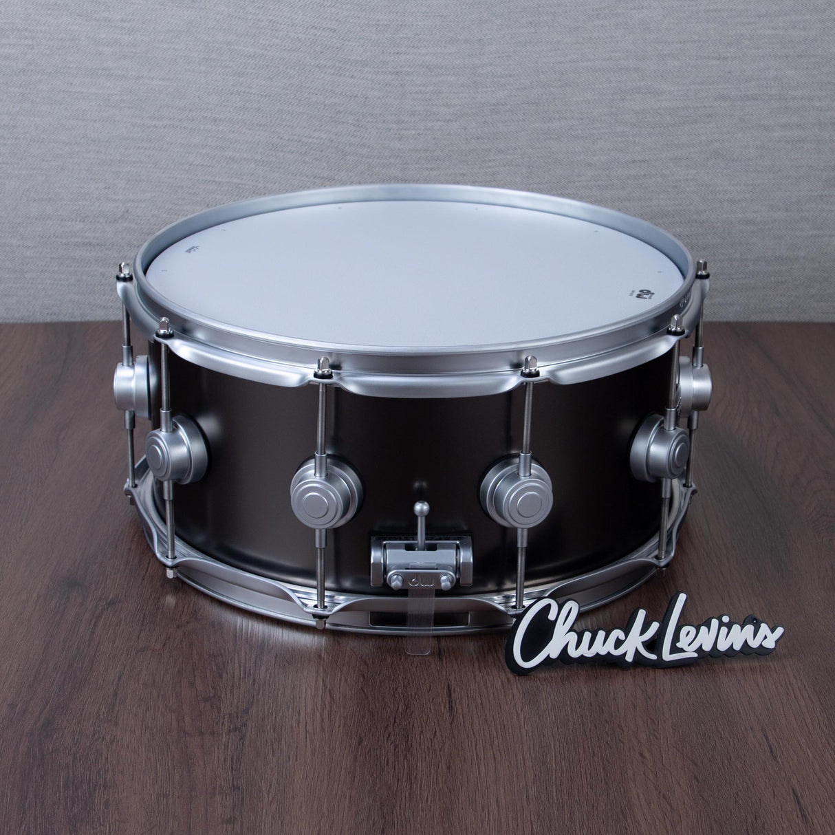 DW 6.5 x 14-Inch Collector's Series Brass Snare Drum - Satin Black