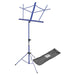 On Stage SM7122DBB Compact Sheet Music Stand (Dark Blue, with Bag) - New,Blue