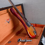Fender Custom Shop Artisan Flame Precision Bass Electric Guitar - Aged Cherry Sunburst - #CZ587740