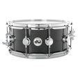 DW 6 x 14-Inch Collector Series Pure Maple Snare Drum - Black Ice with Chrome Hardware