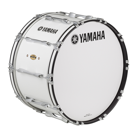 Yamaha Field-Corps 24x14-Inch Marching Bass Drum - White Wrap