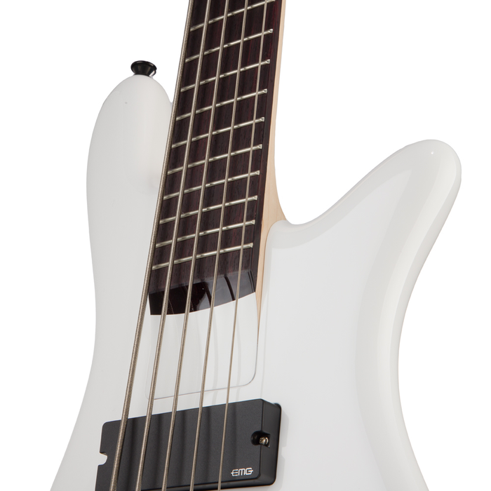 Spector Bantam 5-String Medium-Scale Bass Guitar - Solid White - #21NB18396