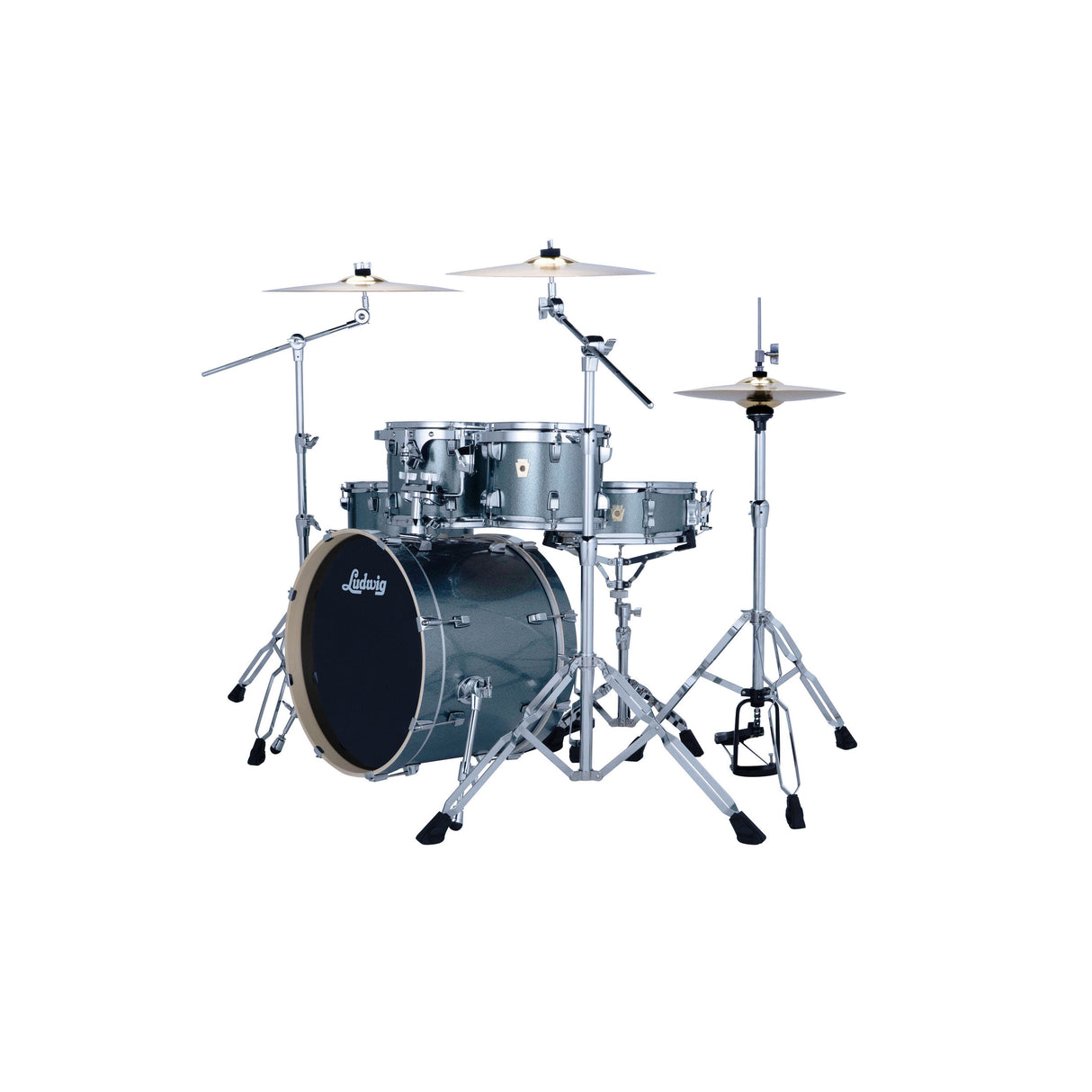 Ludwig Evolution 5-Piece Drum Kit with 20-Inch Kick - Atlantic Sparkle