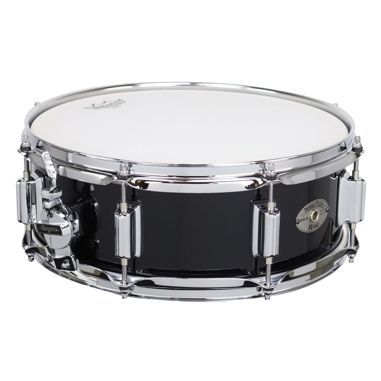 Rogers PowerTone 24PB 5x14 Wood Shell Snare Drum - Piano Black