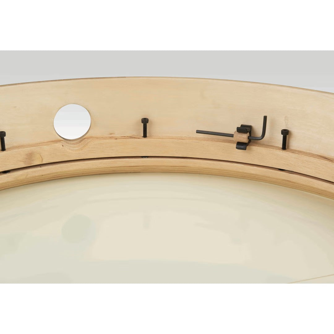 LP 20 x 4-Inch Tunable Bendir Frame Drum - Black-to-Natural Fade