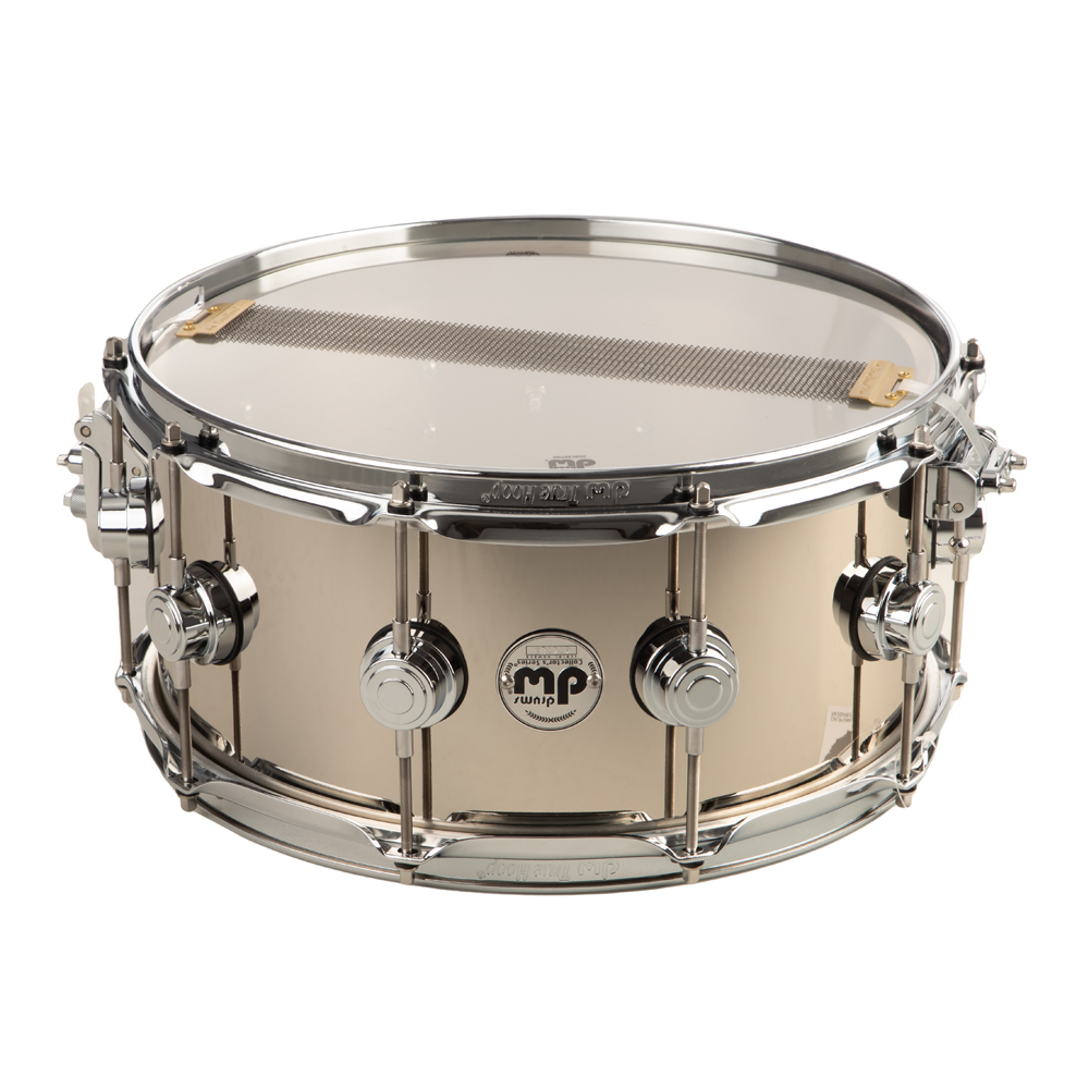 DW Collectors Series 6.5x14 Nickel Over Brass Snare Drum - Chrome Hardware