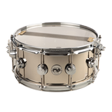 DW Collectors Series 6.5x14 Nickel Over Brass Snare Drum - Chrome Hardware