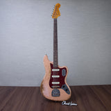 Fender Custom Shop Time Machine Series 1962 Bass VI Super Heavy Relic Electric Bass Guitar - Aged Dirty Shell Pink - #CZ590972