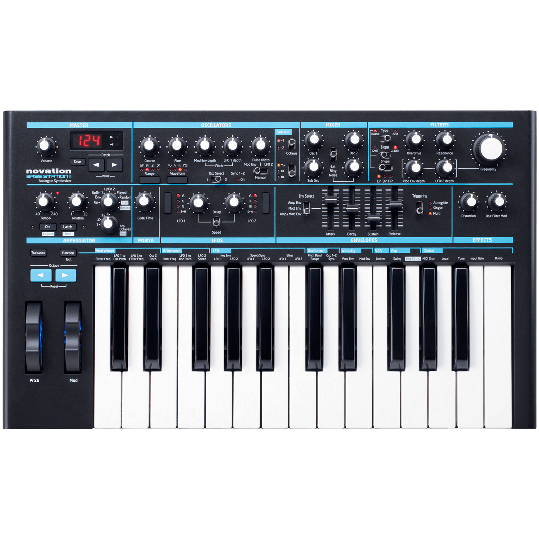 Novation Bass Station II 25-Key Synthesizer – Chuck Levin's