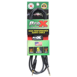 ProX XC-MP05 5 Ft. Unbalanced TRS-M Mini 1/8-inch to TS-M High Performance Audio Cable
