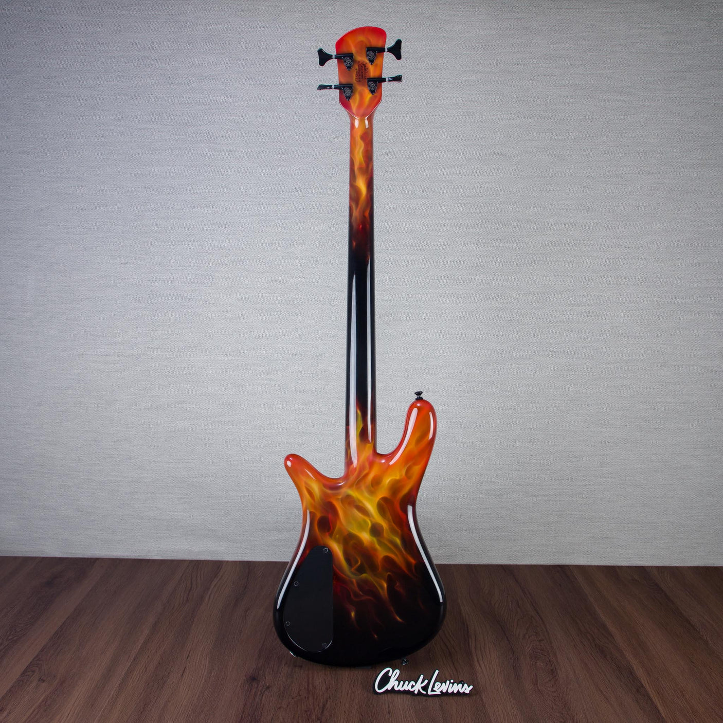 Spector USA Custom NS-2 Hot Rod Series Painted by Dan Lawrence Electric Bass Guitar - "Real Flame" - CHUCKSCLUSIVE - #1999