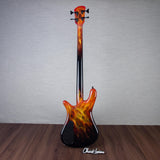 Spector USA Custom NS-2 Hot Rod Series Painted by Dan Lawrence Electric Bass Guitar - "Real Flame" - CHUCKSCLUSIVE - #1999