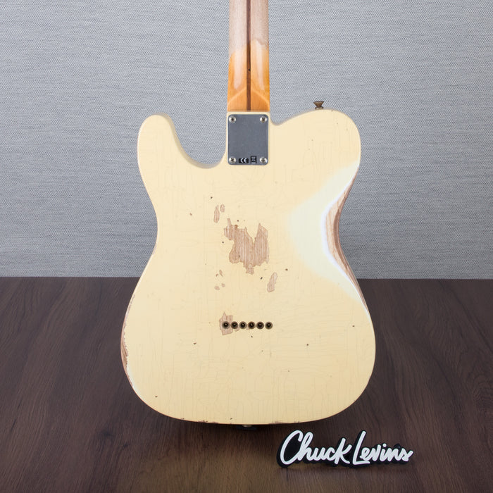 Fender Custom Shop 52 Telecaster Heavy Relic Guitar - Aged Vintage White - CHUCKSCLUSIVE - #R127109