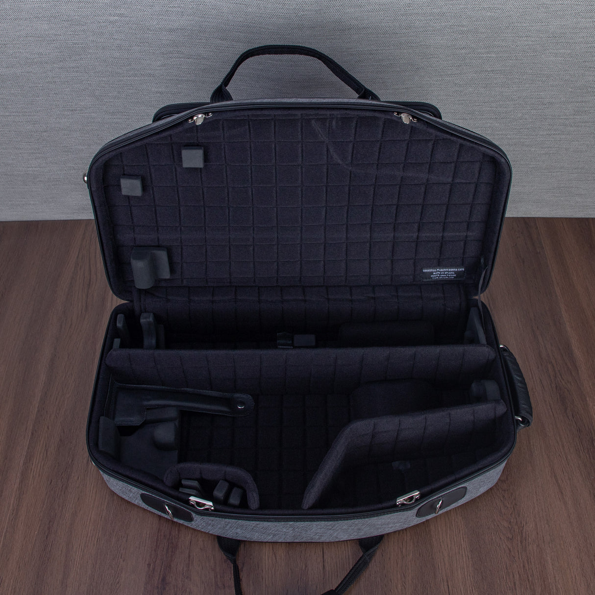 Marcus Bonna Double Case for Alto and Soprano Sax with Curved Detachable Neck - Cationic Gray