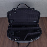 Marcus Bonna Double Case for Alto and Soprano Sax with Curved Detachable Neck - Cationic Gray