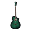 Ibanez AEWC16QA Acoustic Electric Guitar - Transparent Emerald Burst