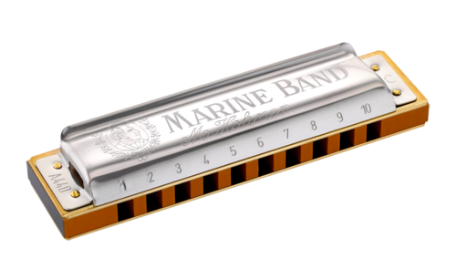 Hohner 1896BX-F# Marine Band Harmonica - Key of F#