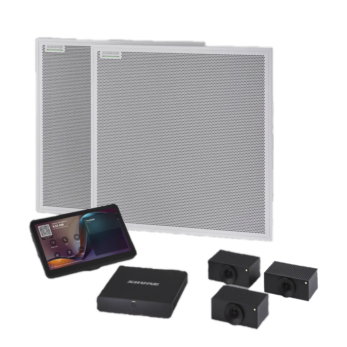 Shure IMXRK80-V IntelliMix Room Kit 80 Audio/Video Conferencing System for Large Reconfigurable Rooms Up to 33 x 18-Foot