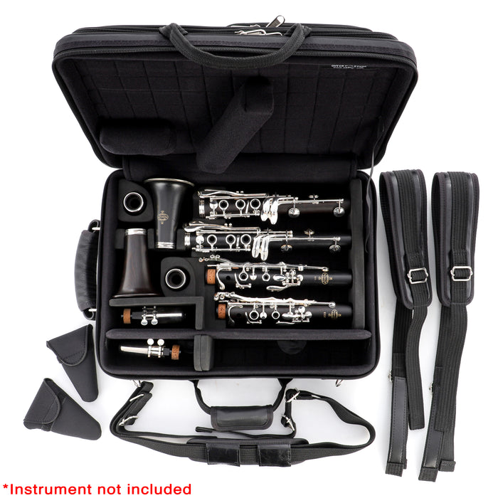 Marcus Bonna Double Clarinet Case for A and Bb with Rain Cover - Black