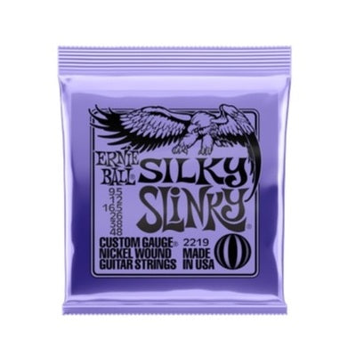 Ernie Ball Silky Slinky Nickel Wound 9.5-48 Gauge Electric Guitar Strings