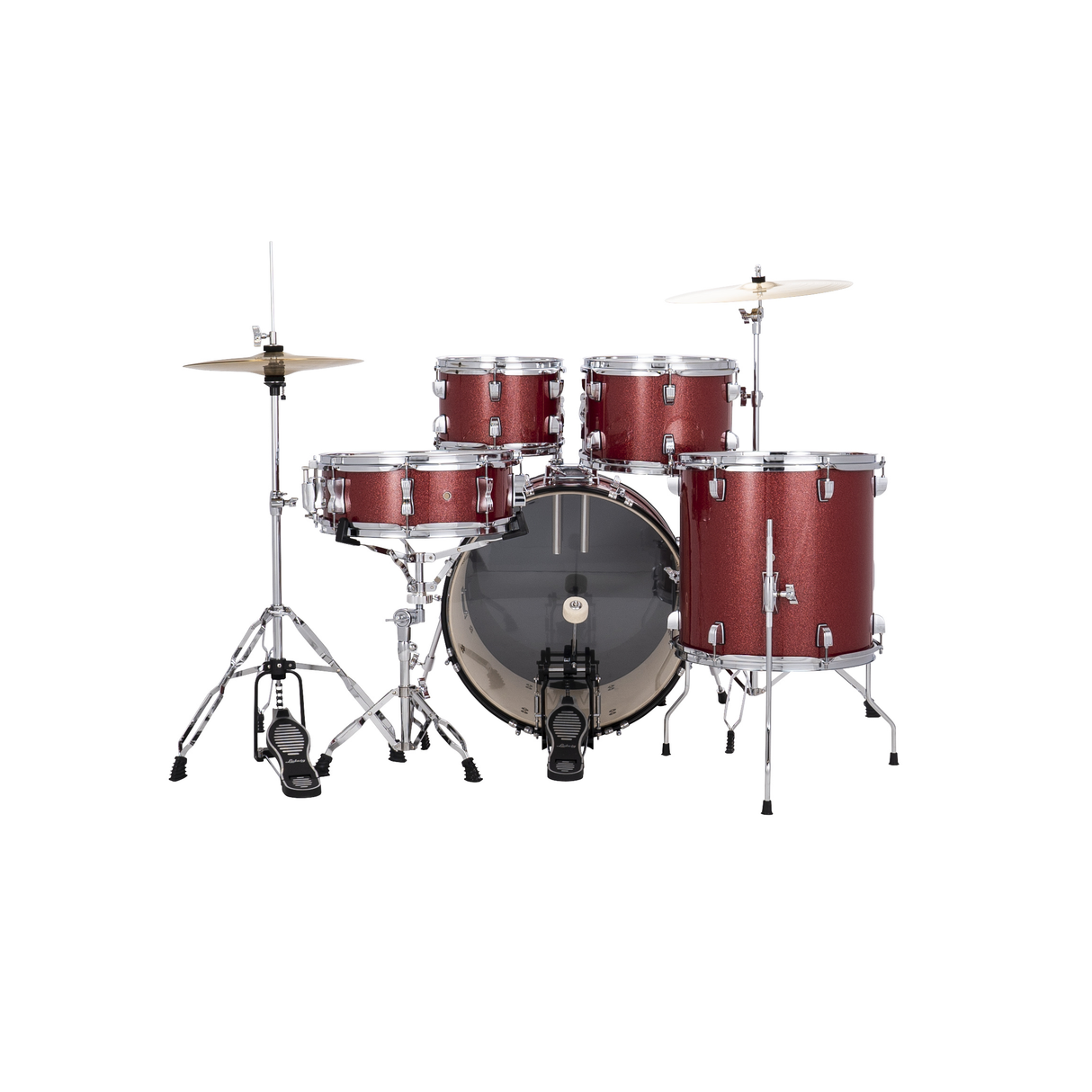 Ludwig Accent Drive Series 5-Piece Drum Kit - Red Sparkle