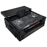 ProX XS-PRIME4WLTBL ATA Flight Case For Denon PRIME 4 G2/PRIME 4 MK2 DJ Controller with Laptop Shelf 1U Rack Space and Wheels - Black