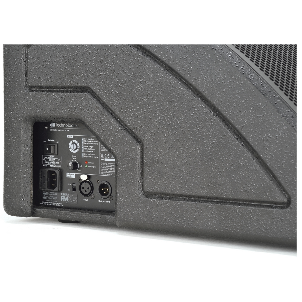 dBTechnologies FMX15 15-Inch Powered 2-Way Coaxial Stage Floor Monitor