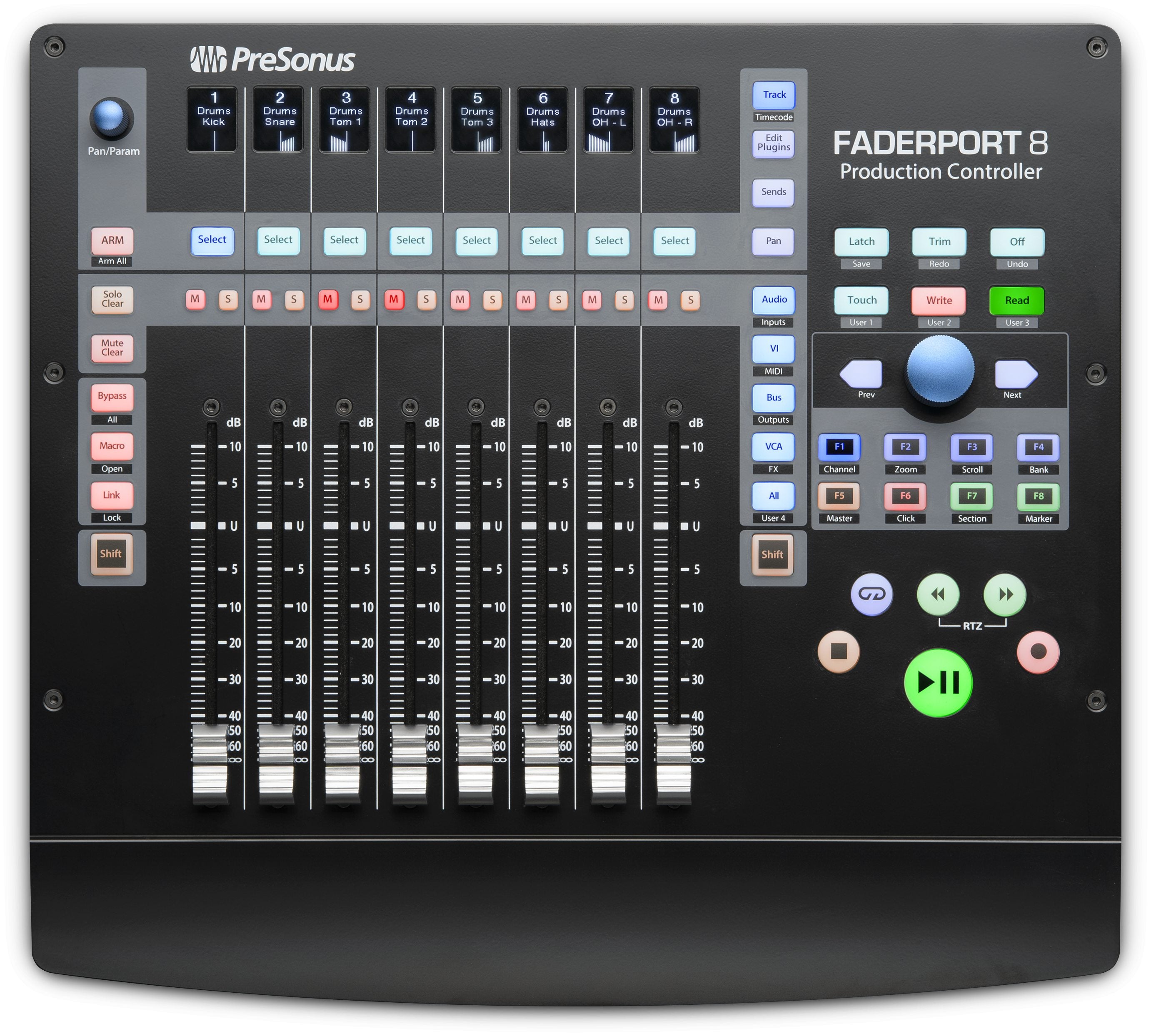 PreSonus FaderPort 8 8-Channel Mix Production Controller – Chuck