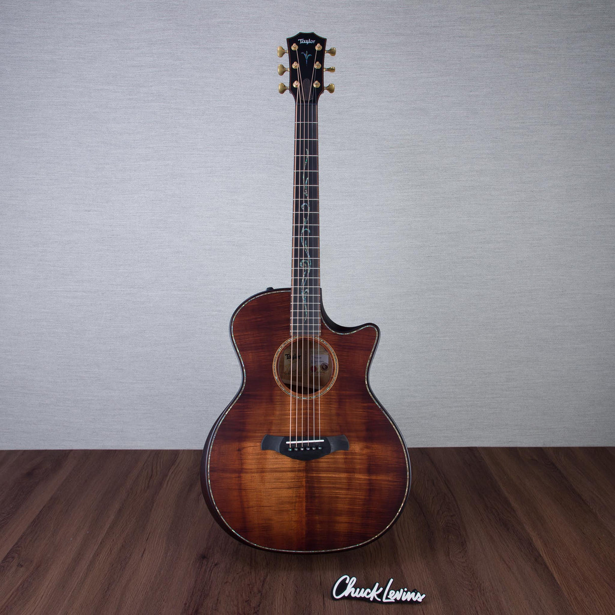 Taylor Builder's Edition K24ce Hawaiian Koa Acoustic Electric Guitar - Kona Burst - #1208304095