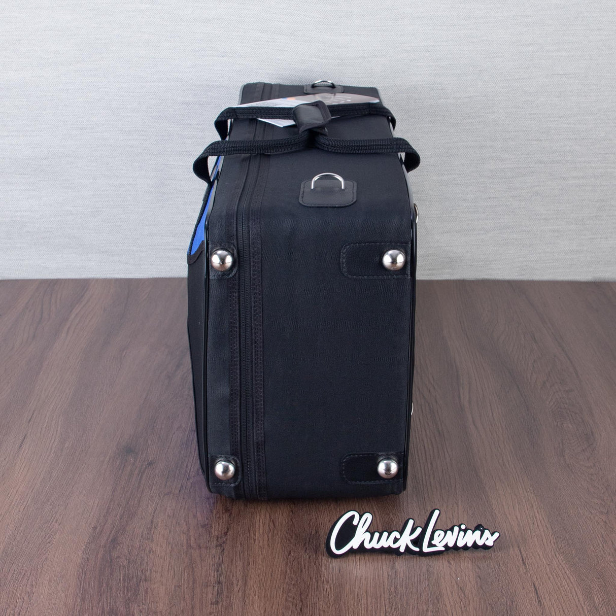 Marcus Bonna Quad Case for Alto and Soprano Saxophone, Flute, and Clarinet - Black / Royal Blue