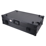 ProX XS-RANESYSONEWLTBLLED Flight Case For RANE SYSTEM ONE Dj Controller Sliding Laptop Shelf & Wheels - Black