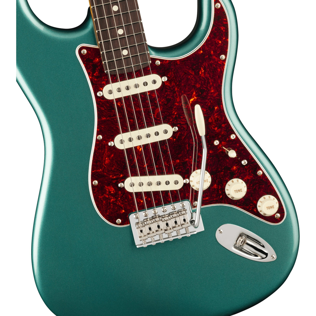 Fender American Professional Classic Stratocaster Electric Guitar, Rosewood Fingerboard - Faded Sherwood Green Metallic