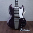Gibson Custom Shop Murphy Lab 63' SG Custom 3-Pickup Maestro Electric Guitar - Light Aged Brunswick Wild Berry - #505223