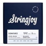 Stringjoy Signatures Nickel-Wound Balanced Electric Guitar Strings - Super Light Gauge (.009-.042)