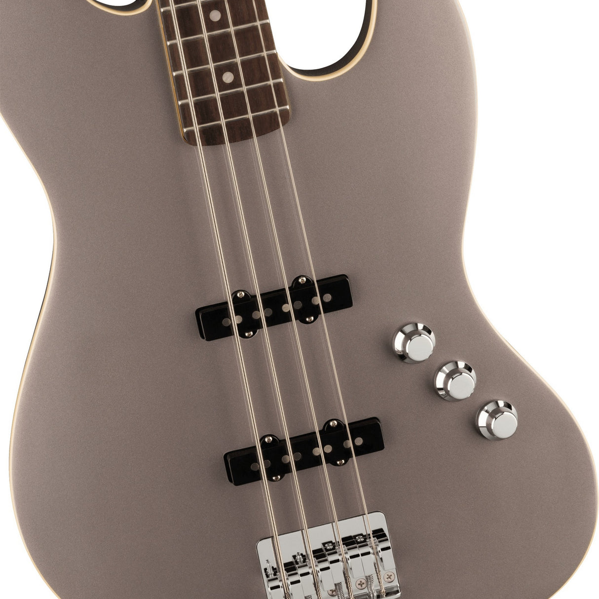 Fender Aerodyne Special Jazz Bass Guitar, Rosewood Fingerboard - Dolphin Gray Metallic - New